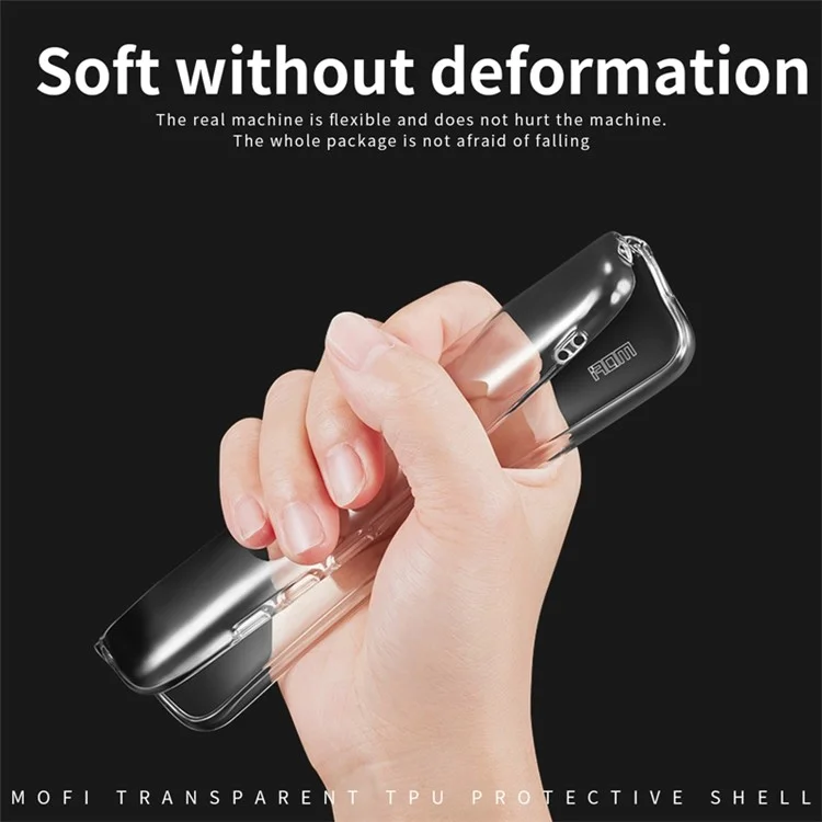 MOFI For Xiaomi 12 Pro 5G / 12 Pro (Dimensity) 5G / 12S Pro 5G Transparent TPU Case Drop-proof Phone Back Cover