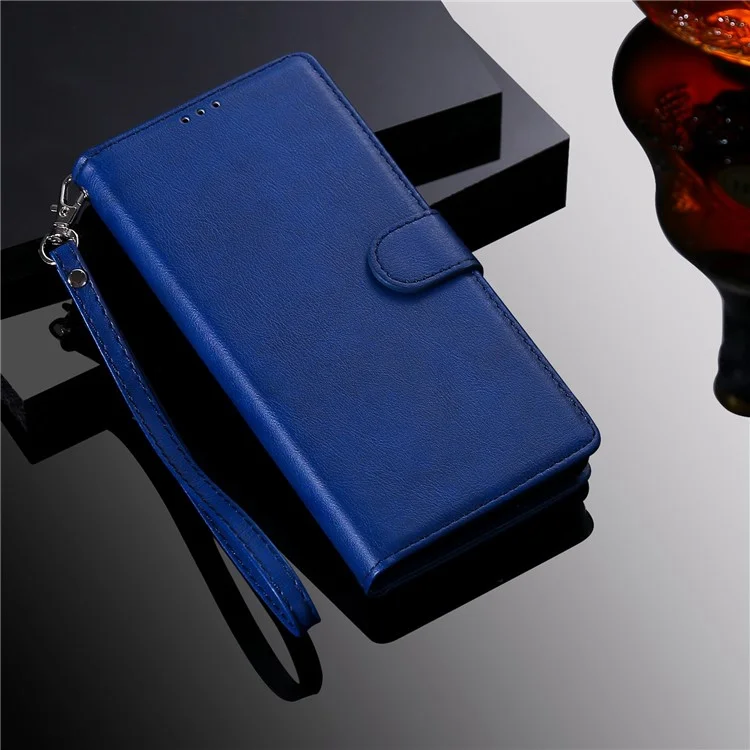 Pour Samsung Galaxy A03 Core KT Leather Series Série 3 Anti-wear Color Couleur PU Téléphone Téléphone Détachable 2-en-1 Porte-support de Téléphone Shell Fonction Avec Sangle - Bleu