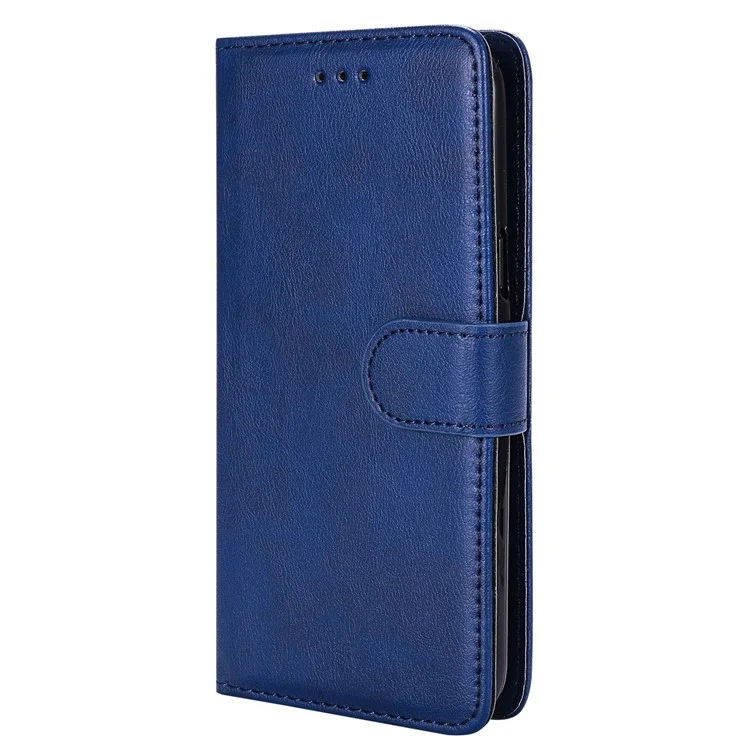 Pour Samsung Galaxy A03 Core KT Leather Series Série 3 Anti-wear Color Couleur PU Téléphone Téléphone Détachable 2-en-1 Porte-support de Téléphone Shell Fonction Avec Sangle - Bleu