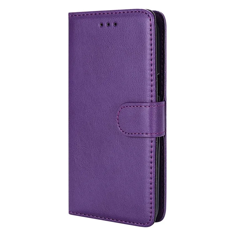 Per Samsung Galaxy A03 (164,2 x 75,9 x 9,1 Mm) KT Serie-3 Copertina Per Portafoglio Per Portafoglio Staccabile PU Leather Telefono Con Cinturino - Viola