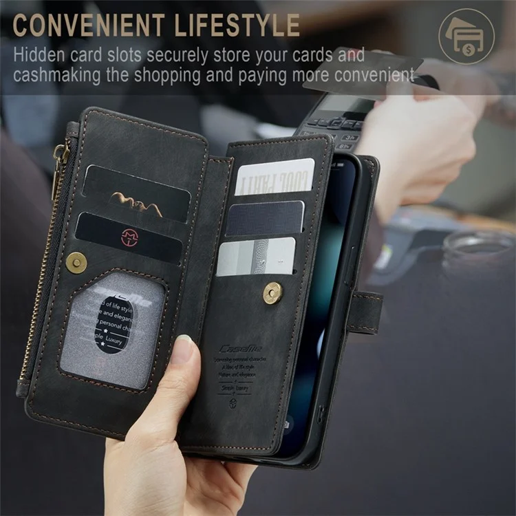 Caseme C30 Series Для Iphone 13 Pro Max 6,7 Дюйма Амортизатора с Амортизатором-амортизатором Для Карманного Косона - Черный