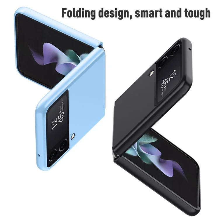 Per Samsung Galaxy Z Flip4 5G Anti-scratch Phone Case Skin-touch Feeling Hard PC Matte Back Cover - Nero
