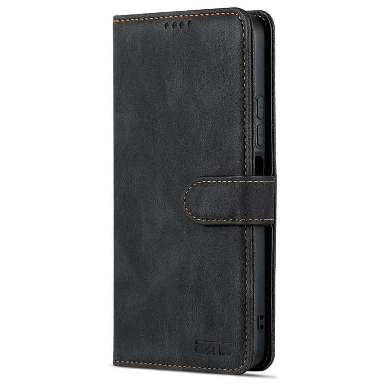 Azns Phone Case Для Xiaomi Redmi Note 11t Pro 5G / Примечание 11t Pro+ 5g / Poco X4 GT 5G / Redmi K50i 5g, Подставка из Кожи Кожи с Каплями. - Черный