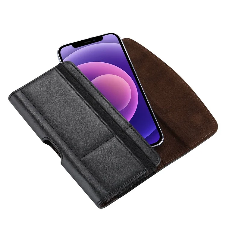 Universal PU Leather Waist Belt Clip Case Horizontal Phone Holster Pouch, Size L (Inner Size: 15.5x8.5x2cm)