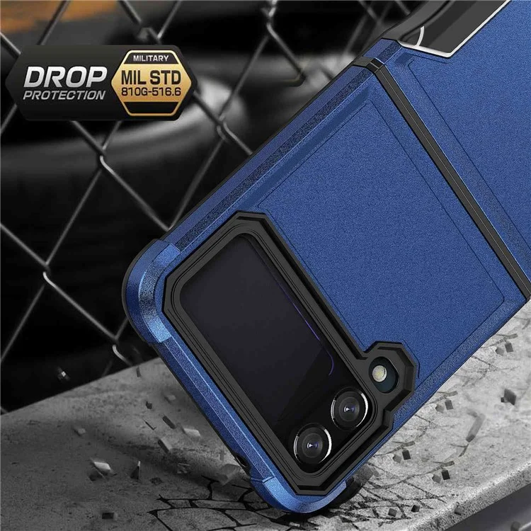 Para Samsung Galaxy Z Flip4 5G PC + TPU Case de Teléfono Anti-scrata - Menta Verde