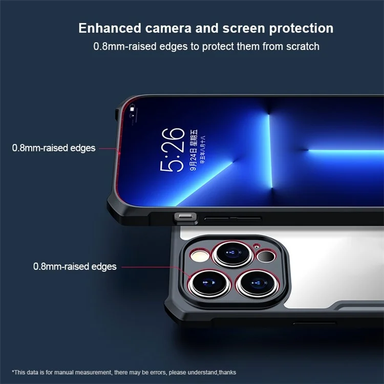Xundd Для Iphone 14 Pro 6,1 Дюйма Акрила + TPU Chace Case Case Anti-drop Защитный Мобильный Телефон Задний Телефон Задний Телефон