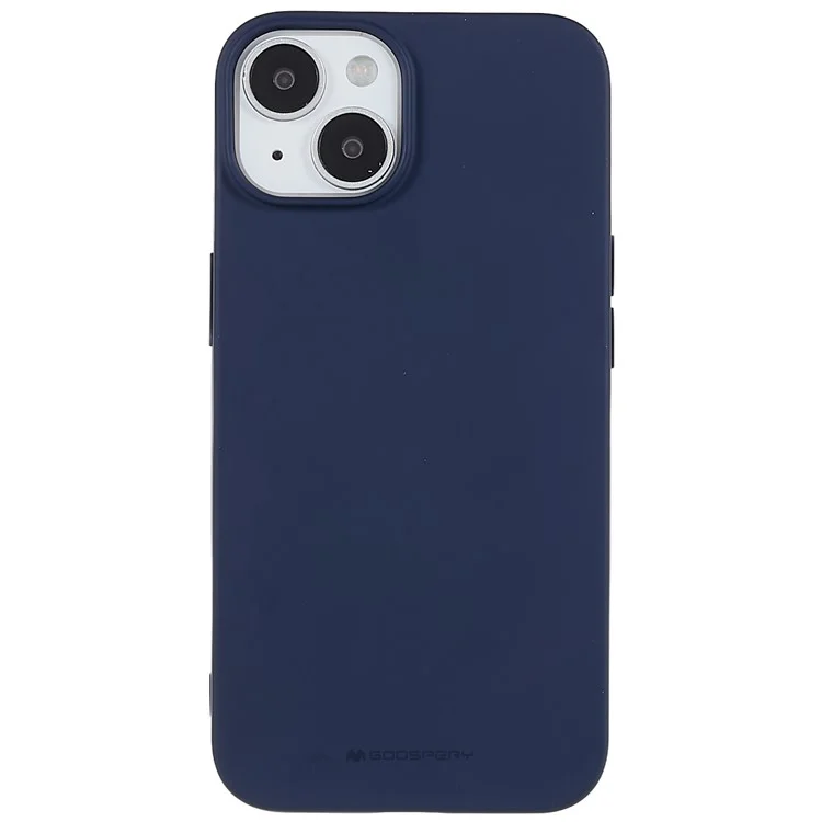 Série MERCURY GOOSPERY SOFT FEELING pour iPhone 14 6.1 pouces Étui souple mate Coque de protection antichoc en TPU - Bleu