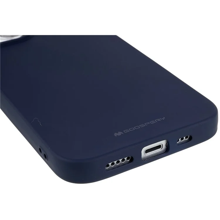 Série MERCURY GOOSPERY SOFT FEELING pour iPhone 14 6.1 pouces Étui souple mate Coque de protection antichoc en TPU - Bleu