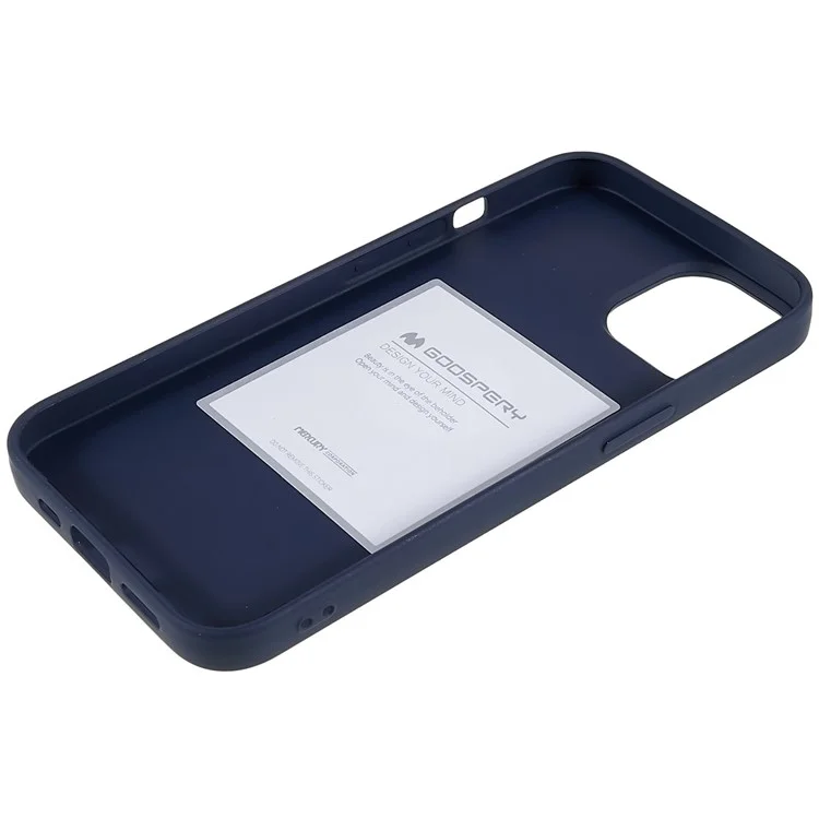 MERCURY GOOSPERY SOFT FEELING Series for iPhone 14 6.1 inch Soft Matte Case Shockproof TPU Protective Phone Cover - Blue