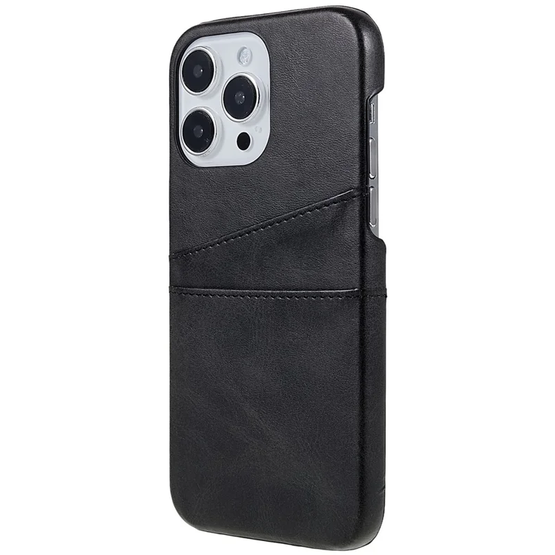 Чехол для iPhone 14 Pro 6.1 дюйма, хорошо защищающий мобильный телефон, противоударная задняя панель с 2 слотами для карт - черный