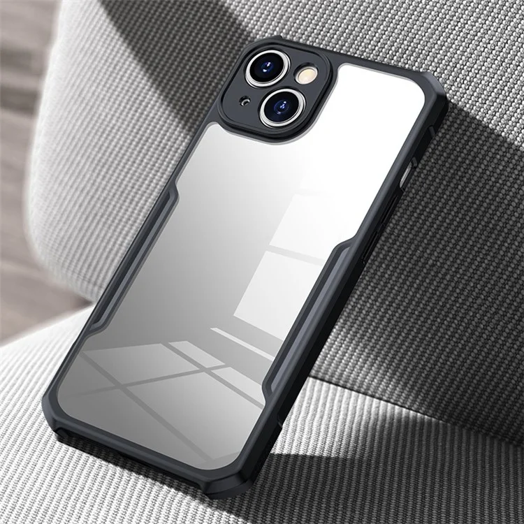 XUNDD For iPhone 14 6.1 inch Anti-scratch Acrylic + TPU Phone Case Protective Back Cover Support Wireless Charging