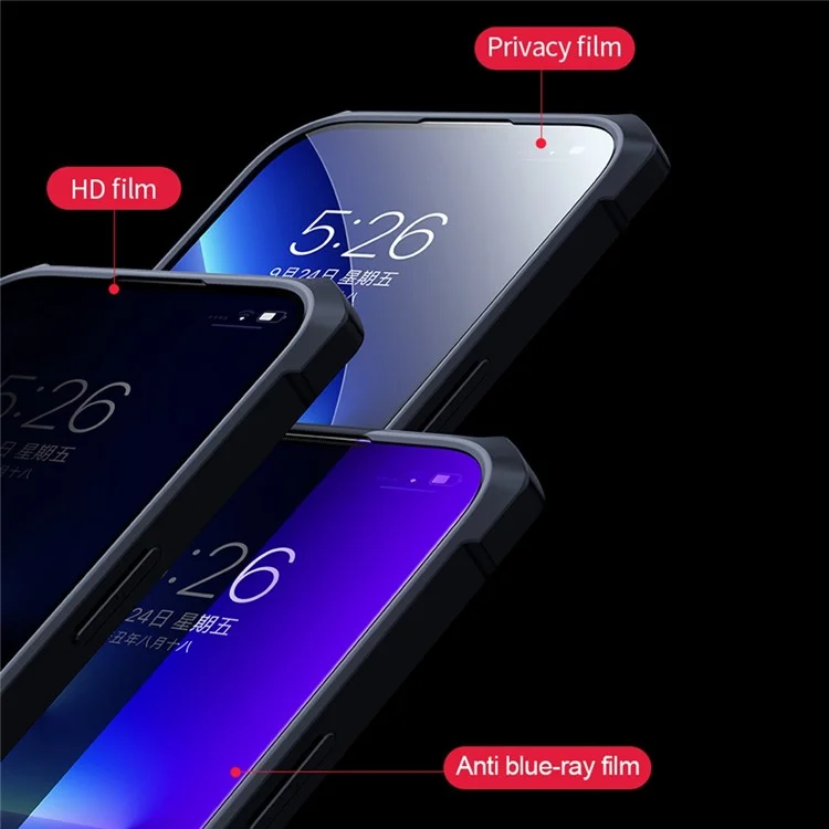XUNDD For iPhone 14 Plus Drop-proof Phone Case Acrylic + TPU Protective Back Cover Support Wireless Charging