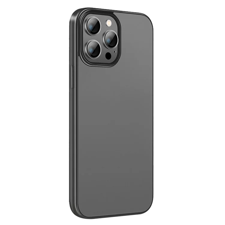 X-LEVEL For iPhone 14 Pro Max 6.7 inch Nature Color Series Ultra Slim Non-slip Phone Case Electroplating Mobile Phone Protective Back Cover - Black