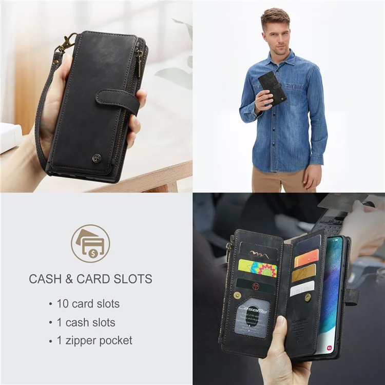 Caseme C30 Series Для Samsung Galaxy S21 fe 5G Shockperefice Thene Chother Coleme Covere Cover Covers - Черный