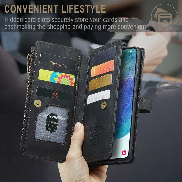 Caseme C30 Series Для Samsung Galaxy S21 fe 5G Shockperefice Thene Chother Coleme Covere Cover Covers - Черный