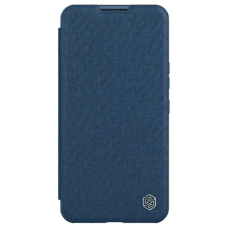 NILLKIN Qin Pro Series for iPhone 14 Pro Max 6.7 inch Full Protection Phone Case Anti-wear Cellphone Cover Card Holder with Sliding Camera Lens Protector - Blue