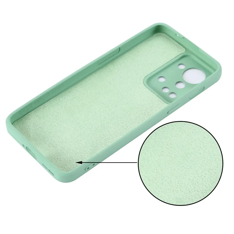 For OnePlus Nord 2T 5G Silicone Phone Case Drop-proof Bumper Cover Mobile Phone Protector - Green