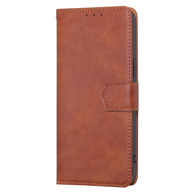 Pour Xiaomi Poco C40 4G Anti-fall Téléphone Case de Téléphone Water-repellent PU Cuir de Téléphone Portable Portefeuille Représentant Protecteur Avec Fonction de Blocage RFID - Brun
