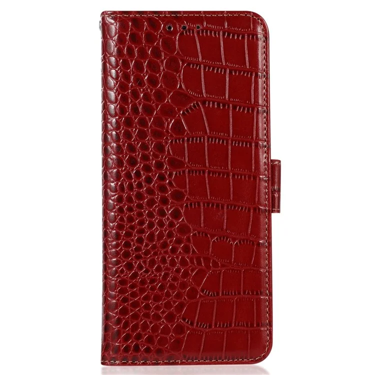 Para Honra X40i 5g Anti-arranhão de Textura de Textura de Crocodilo - Vermelho