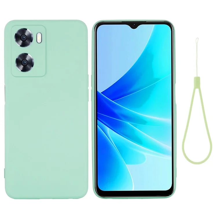 Per Oppo A57 4G / A57s 4G Antiusura Silicone Morbido Custodia per Telefono Antiurto Cover Posteriore Protettiva Telefono Mobile - Verde