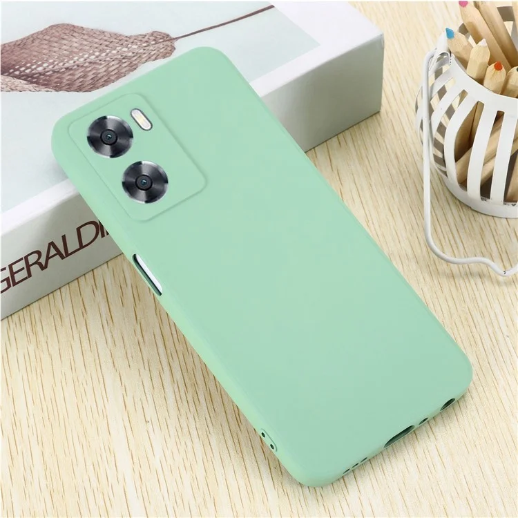Per Oppo A57 4G / A57s 4G Antiusura Silicone Morbido Custodia per Telefono Antiurto Cover Posteriore Protettiva Telefono Mobile - Verde