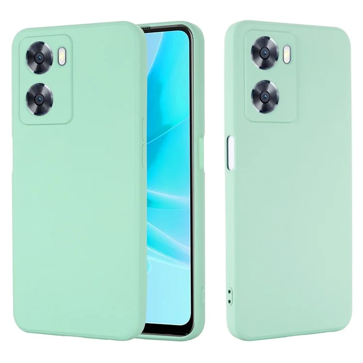 Per Oppo A57 4G / A57s 4G Antiusura Silicone Morbido Custodia per Telefono Antiurto Cover Posteriore Protettiva Telefono Mobile - Verde