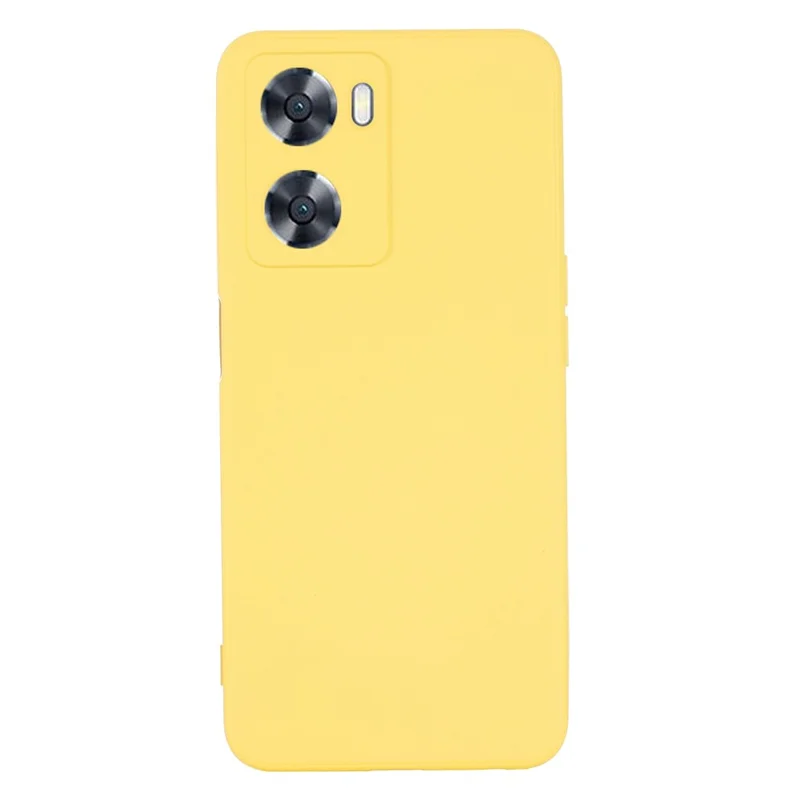 For Oppo A57 4G / A57s 4G Anti-wear Silicone Soft Phone Case Drop-proof Back Cover Mobile Phone Protector - Yellow