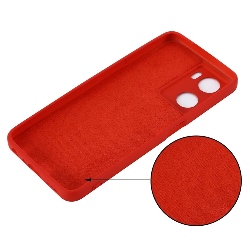 For Oppo A57 4G / A57s 4G Anti-wear Silicone Soft Phone Case Drop-proof Back Cover Mobile Phone Protector - Red