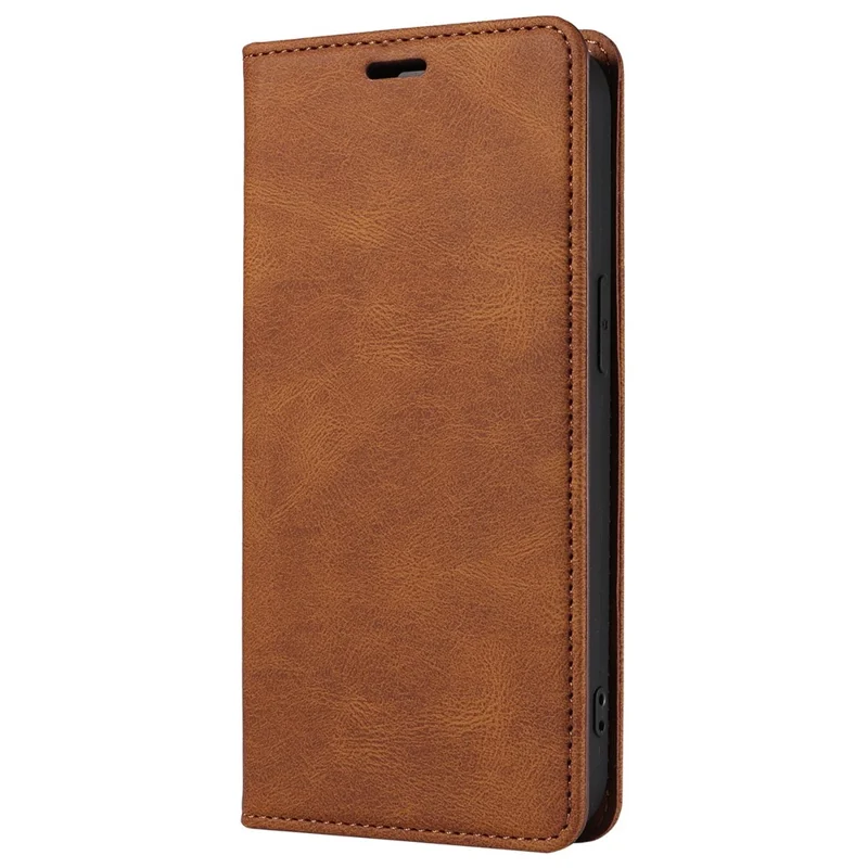 Para Iphone 14 Pro Máximo de 6,7 Polegadas à Prova de Telefone à Prova de Telefone Anti-arranhão PU Magnetic Couro Flip Cartet Stand Com Pulseira - Castanho