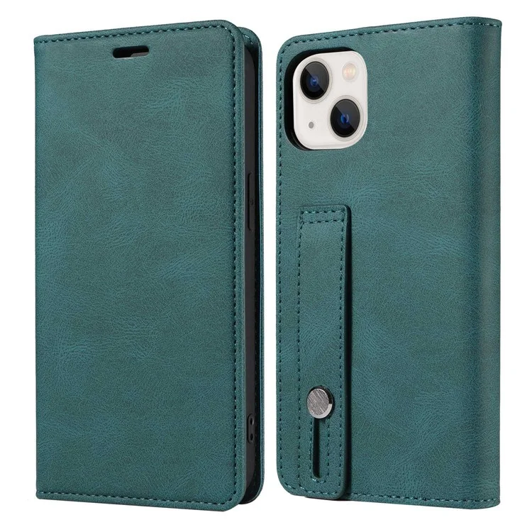 Для Iphone 14 Max 6,7 Дюйма Shock-resean The Phone Flip Skellet Case Resentister Cover Stand с Брассом - Зеленый
