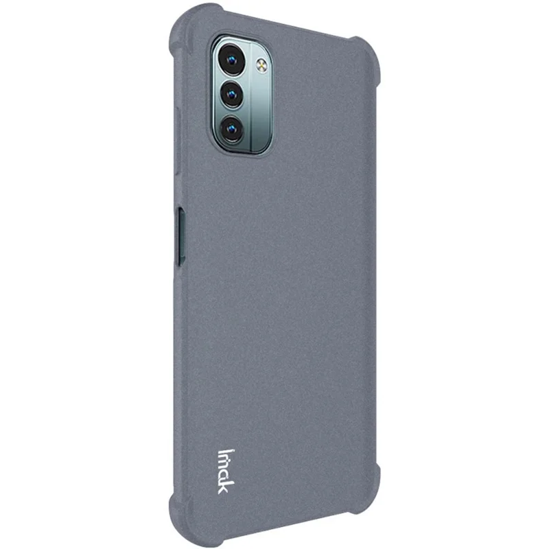 IMAK for Nokia G11 / G21 Soft TPU Case Matte Airbag Anti-drop Protection Cover with Screen Protector - Grey