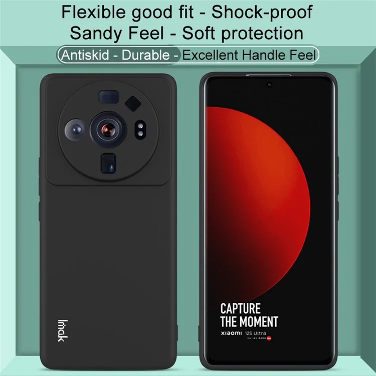 Série IMAK UC-3 Para Xiaomi 12S Ultra 5G Ultra Slim Slim Soft Soft TPU Caixa de Telefone Fosco Celular da Capa Traseira