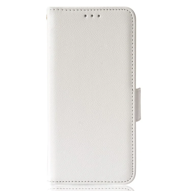 PU Leather Litchi Texture Cover for Motorola Moto G Stylus 4G (2022), Side Magnetic Clasp Shockproof Phone Case with Wallet Stand - White