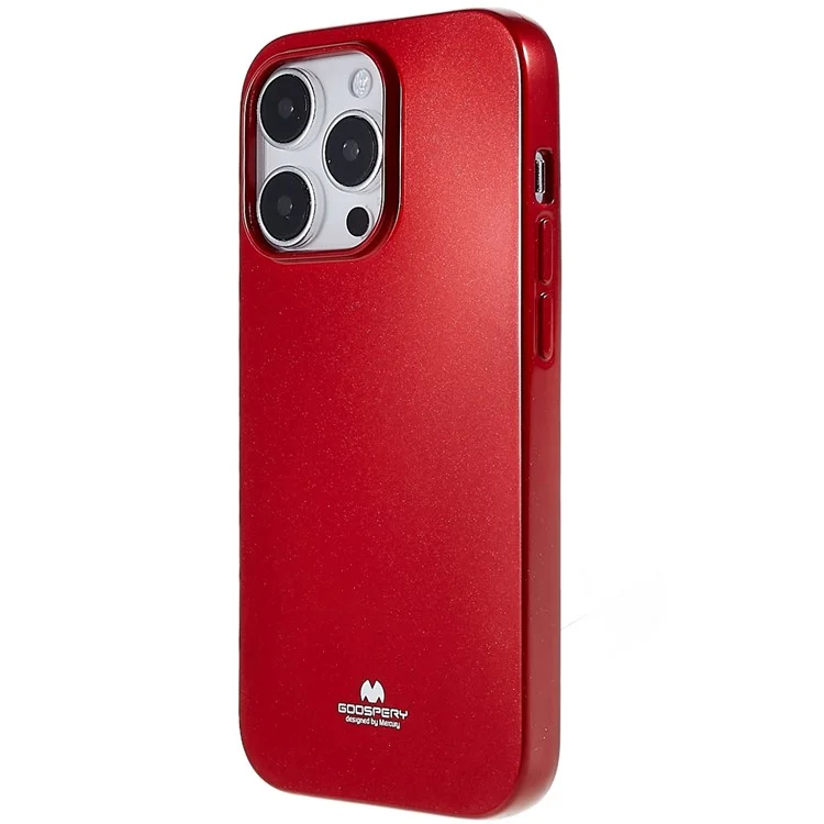 Mercury Goospery Para Iphone 14 Pro Max 6.7 Pulgadas Glitter a Prueba de Caída Case de Teléfono Celular Brillante TPU Soft Wear Back Cover - Rojo