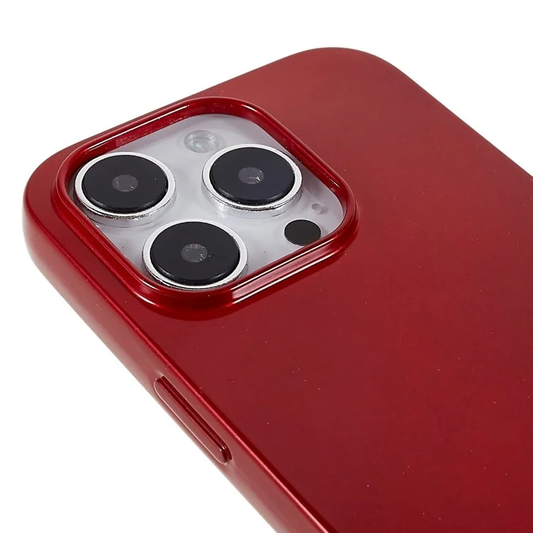 Mercury Goospery Para Iphone 14 Pro Max 6.7 Pulgadas Glitter a Prueba de Caída Case de Teléfono Celular Brillante TPU Soft Wear Back Cover - Rojo