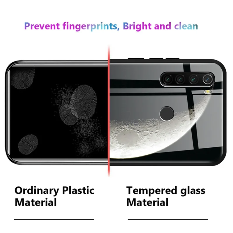 For iPhone 14 6.1 inch Pattern Printing Tempered Glass + TPU Case Anti-scratch Protective Phone Cover - Leaves