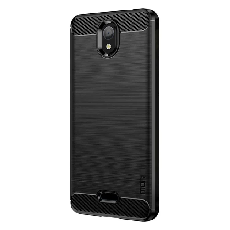 MOFI JK TPU Series-1 Per Nokia C100 4G Coperchio TPU Surface TPU Surface Spazzolati in Fibra di Caduta - Nero
