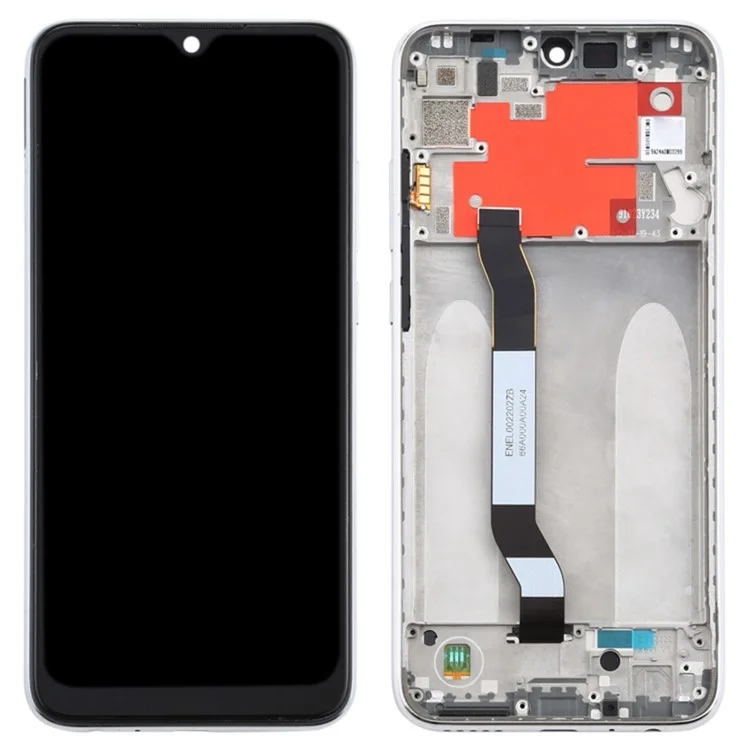 Para Xiaomi Redmi Nota 8T Grado B de la Pantalla LCD y el Conjunto Del Digitizador + Parte Del Cuadro (sin Logotipo) - Plata