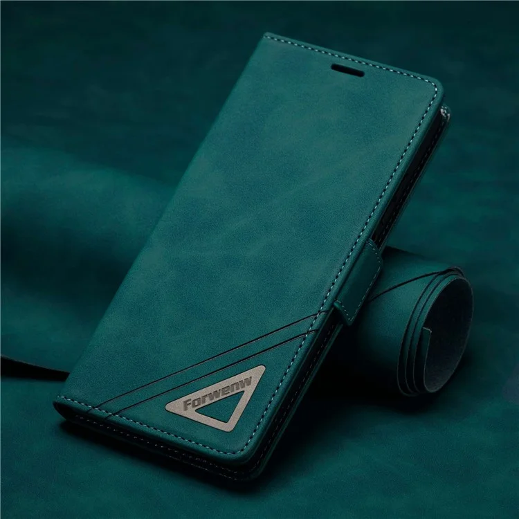 Forwenw F3-serie Für Xiaomi Poco M4 Pro 4G Schockfeste Flip-wallet-hülle PU Leder-telefonschutzabdeckung Mit Ständer - Cyan