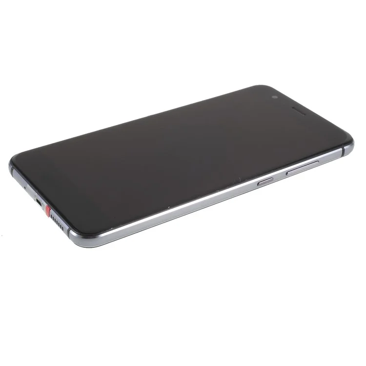 Для Huawei P10 Lite Grade C LCD-экран и сборка с цифровым датчиком + рамка, запчасть для замены (без логотипа) - черный