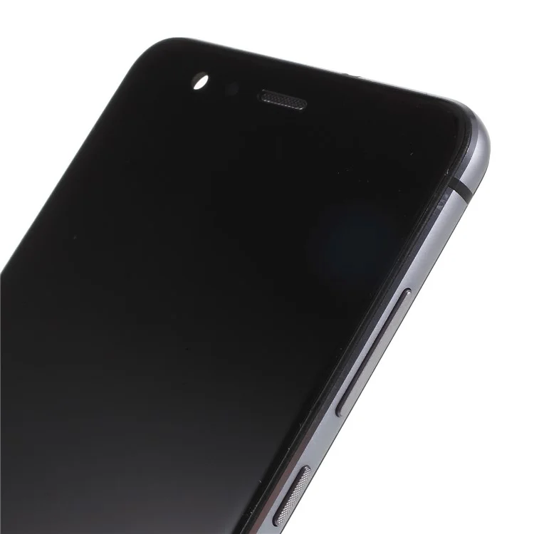 Для Huawei P10 Lite Grade C LCD-экран и сборка с цифровым датчиком + рамка, запчасть для замены (без логотипа) - черный