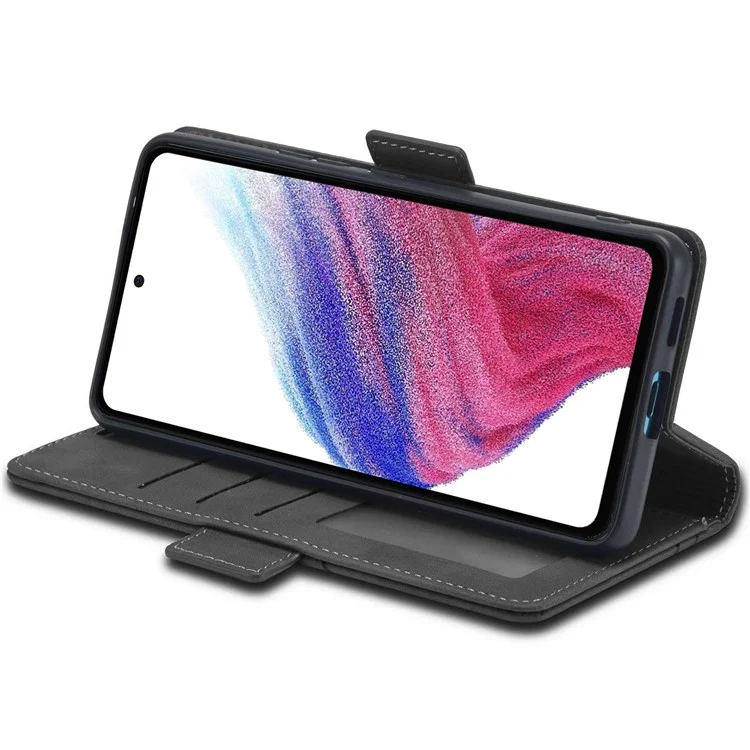 FORWENW F3-Series For Samsung Galaxy A53 5G Full Protection Wallet Style Case Flip PU Leather Mobile Phone Shell with Stand - Black