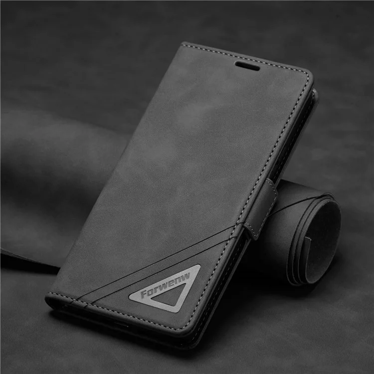 FORWENW F3-Series For Samsung Galaxy A53 5G Full Protection Wallet Style Case Flip PU Leather Mobile Phone Shell with Stand - Black