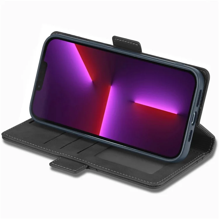 Forwenw F3-serie Für Iphone 14 Max 6,7 Zoll Folio Flip Wallet Protective Case PU Leder Anti-fall-fall-deckung Mit Ständer - Schwarz