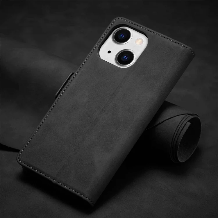 Forwenw F3-serie Für Iphone 14 Max 6,7 Zoll Folio Flip Wallet Protective Case PU Leder Anti-fall-fall-deckung Mit Ständer - Schwarz