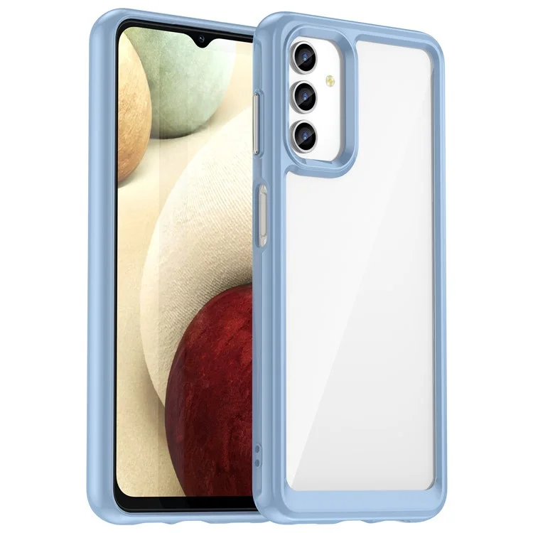 For Samsung Galaxy A13 5G / A13 4G / M13 5G / A04s TPU + Acrylic Hybrid Phone Case Drop-proof Protective Back Cover - Blue