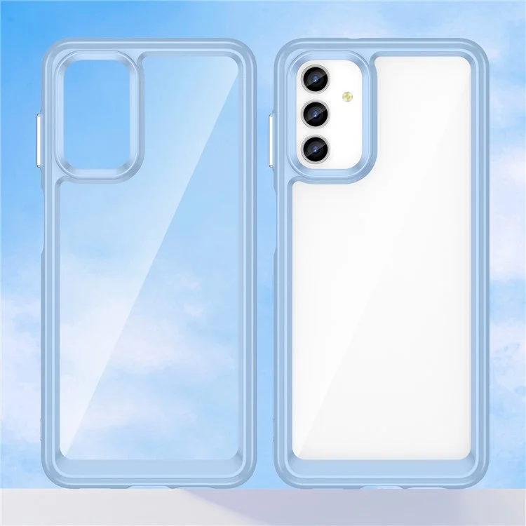 For Samsung Galaxy A13 5G / A13 4G / M13 5G / A04s TPU + Acrylic Hybrid Phone Case Drop-proof Protective Back Cover - Blue
