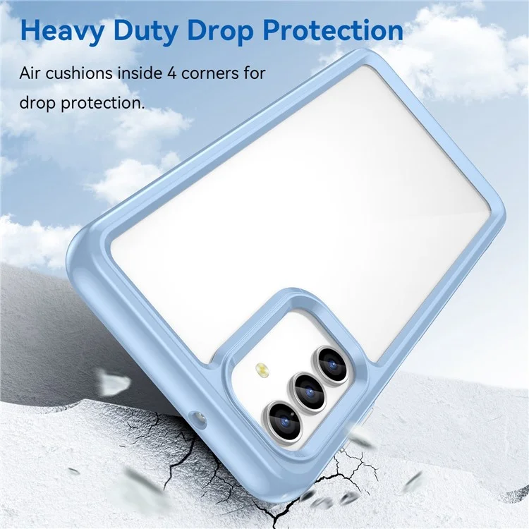 For Samsung Galaxy A13 5G / A13 4G / M13 5G / A04s TPU + Acrylic Hybrid Phone Case Drop-proof Protective Back Cover - Blue