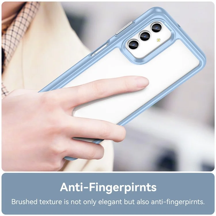 For Samsung Galaxy A13 5G / A13 4G / M13 5G / A04s TPU + Acrylic Hybrid Phone Case Drop-proof Protective Back Cover - Blue