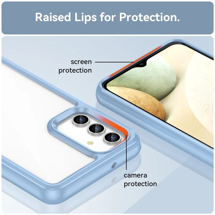 For Samsung Galaxy A13 5G / A13 4G / M13 5G / A04s TPU + Acrylic Hybrid Phone Case Drop-proof Protective Back Cover - Blue